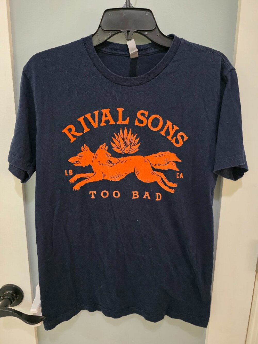 Rival Sons Band T-Shirt “Too Bad” Graphic Tee‎ – Men’s Medium Navy Blue